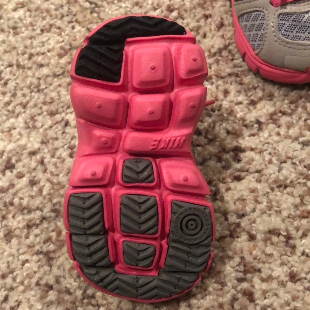 Baby Pink and Grey Nike Shoes - Picture 3 of 3